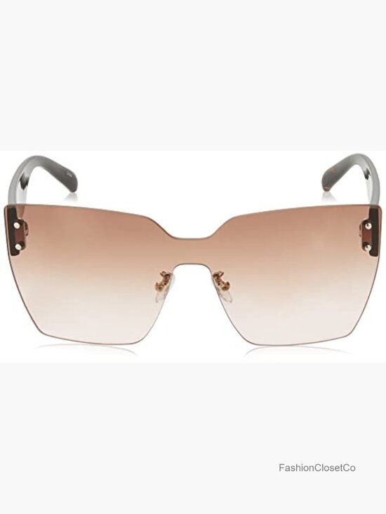 Oversized Cat Eye Shield Sunglasses with UV400 Protection